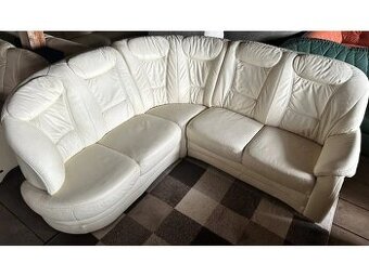 Luxusní rohová kožená sedací souprava, 2752