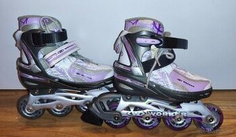 Detské kolieskové korčule Worker Perleta, veľ. 31-34