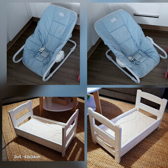 Predam polohovatelne lehatko pre babätka + postielka