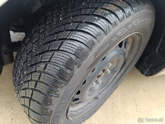 Predám 4 zimné pneumatiky BARUM 205/55 R16 + disky 5x100 R16