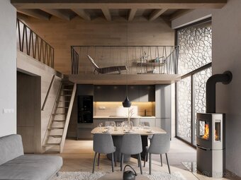 TRANGOŠKA | Apartmán s mezonetom B.3 pod Chopkom (97m2)