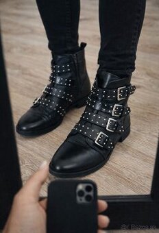 ŠTÝLOVÉ KOŽENÉ ČIŽMY značky 5th AVENUE, PC 55 EUR