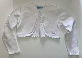 Detský biely sveter/bolerko Mayoral veľkosť 92