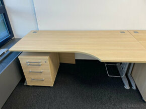 Kancelársky stôl s kontajnerom (3 ks) alebo jednotlivo