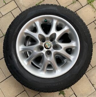 4x elektróny Alfa Romeo R15 + letné pneumatiky 195/60 R15