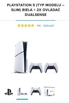 PS5 Slim + 2 ovladace