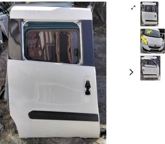 OPEL COMBO 1.6 CDTI 2016 Predám DVERE, KAPOTA, NARAZNÍK pred