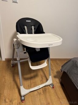 Jedálenská stolička Peg-Perego čierna