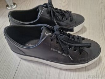 Kožene dámske tenisky Calvin Klein Jeans