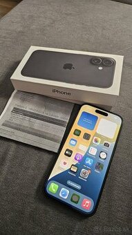 Apple Iphone 16 128gb, black, nový, 100%