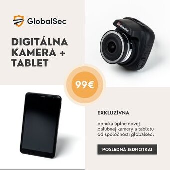 Palubná kamera a tablet len za 99€