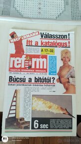 Predám časopisy v maďarskom jazyku: Reform - 1989 - 1991 - 1