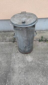 Predám plechovú kuka popolnicu