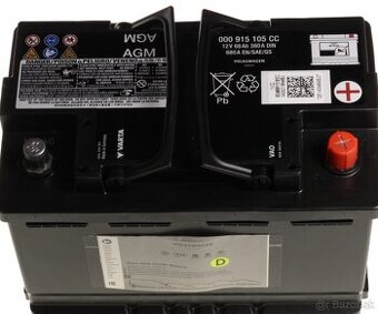 Autobateria 12V 68AH AGM Škoda