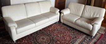 Moderní kožená sedací souprava 3+2, 3338