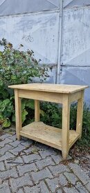 Dreveny stolik na renovaciu - 1