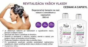 Regeneračný šampón na vlasy s cesnakom a capixylom 500 ml - 1
