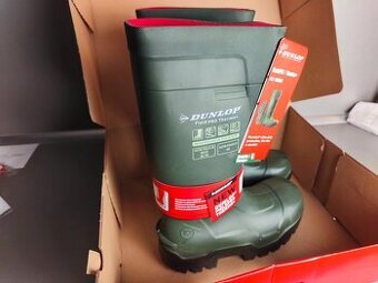Gumáky Dunlop Purofort FieldPro Thermo+, zelené, č. 40