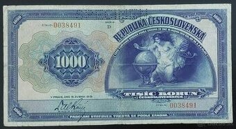 BANKOVKY IV. ČSR PRVÁ REPUBLIKA- I. EMISIA ROK 1919
