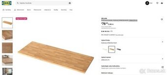 IKEA SALJAN - kuchynská pracovná doska