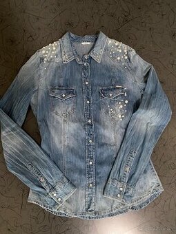 Guess rifľová košeľa - veľ. M