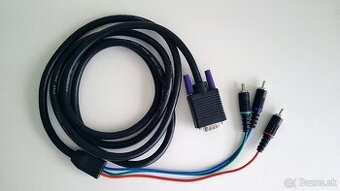 Videoprepojovací kábel zn. Hama 3 RCA - 15 pol./pin.HDD