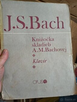 Predám noty od Bacha