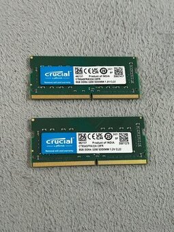 Predám Rám DDR4 8GB 2x do Notebooka plne funkčne otestované