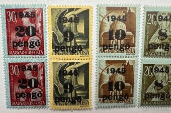 Maďarské poštové známky séria 1945 c.3 za 10eur