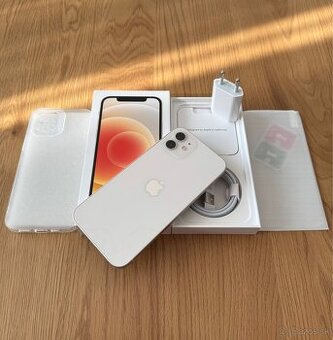 iPhone 12 128 gb White - komplet príslušenstvo , záruka