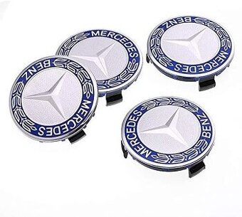 mercedes krytky kolies s modrym prstencom