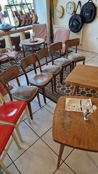 Predám retro nábytok TON – stoličky, stolíky a kreslá