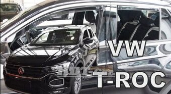 Deflektory - protiprievanové plexi VW T-Roc 5D od 2017 (+zad
