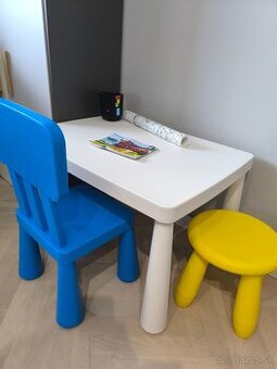 IKEA Mammut stôl a Mammut stoličky
