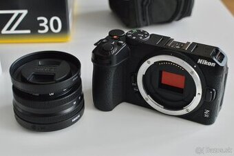 Nikon Z30 + objektív + príslušenstvo v bezchybnom stave