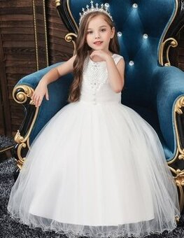 Detské šaty svadba prijímanie družička rôzne veľkosti