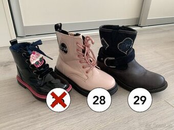 Detské čižmičky zn. nelli blu veľ. 25, 28 a 29