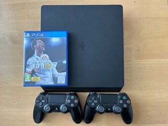 PS4 Slim 1TB + 2 x ovládač – Profesionálne vyčistená (FOTO)