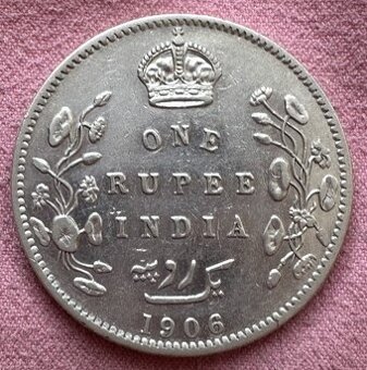 Minca strieborná - rupia 1906