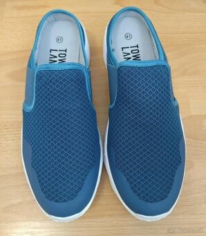 Nové pánske modré topánky / espadrilky