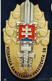 Kúpim odznak Vojenskej kancelária  prezidenta SR