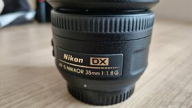 objektív Nikon 35mm 1.8f a Helios 44-2 - 1