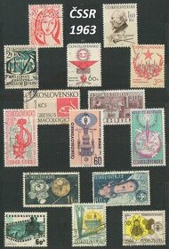 Poštové známky, filatelia: ČSSR 1963-1973