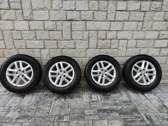PREDÁM SADU KOLIES 5x112R16 + PNEU 215/65R16 VW, ŠKODA, AUDI