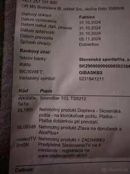 Soundbar TCL TS8212 nepouzitý - 1
