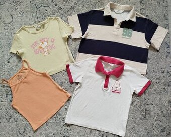 Tričká Crop Top H&M a Reserved - veľkosť 134/140