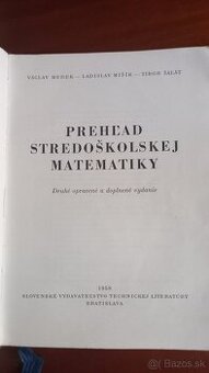 Prehlad stredoskolskej matematiky