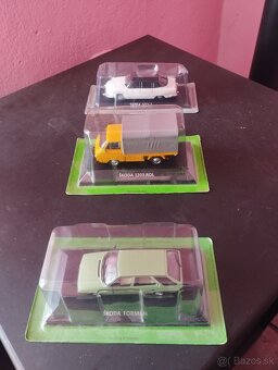 Modely autička kovové mierka 1:43 zbierka 72 ks
