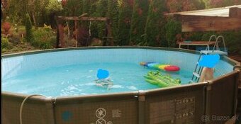 INTEX bazén 610 x 122 cm s rebríkom