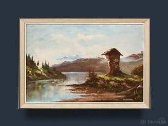 Horské jazero, Ziedler, 645 × 475 mm